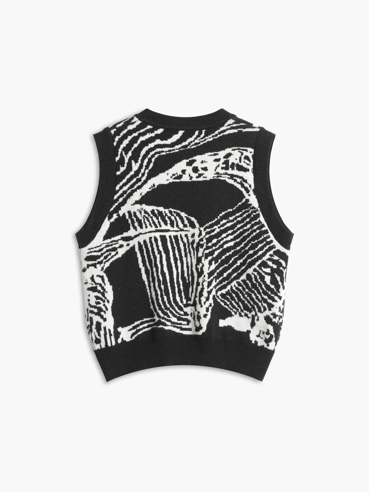 Heidi-Mode | Elegante Pullover-Weste mit Floralem Design